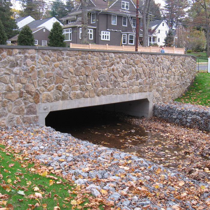 stone bridge with waterway