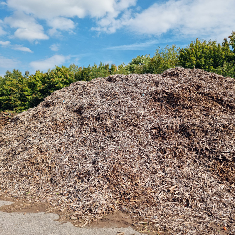 mulch pile